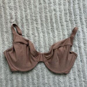 Brown Shimmer Curve Love Bikini Top